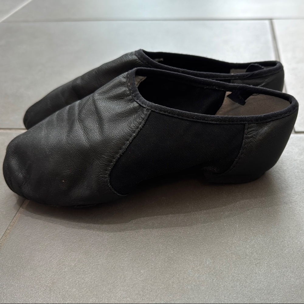 Bloch Ladies Spark Leather & Neoprene Jazz Shoes - Picture 2 of 4